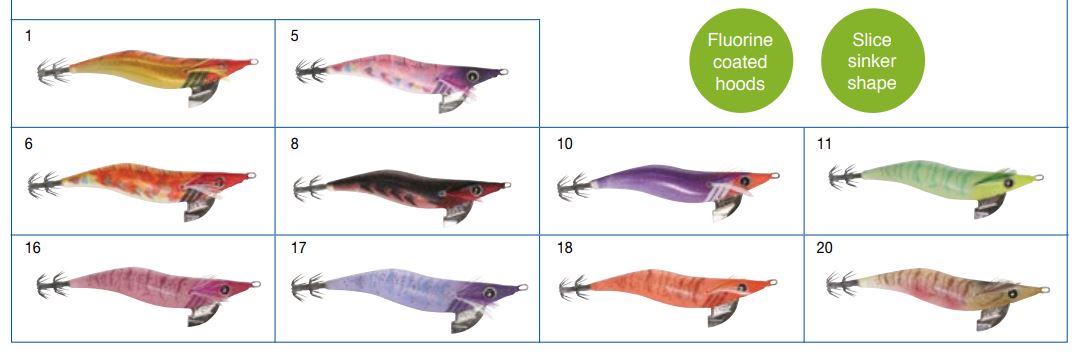 HAYABUSA Squid Junky Lively DART lulas e chocos